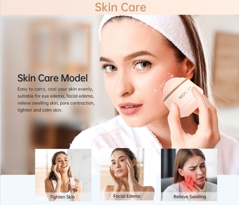 Συσκευή Μασάζ Παγοθεραπείας Ice Roller Soicy S50 | Μοντέλο Προσώπου - Image 7