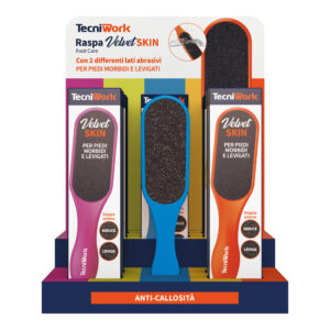 Velvet Skin Ράσπα Ποδιών Maxi Size display 15 τεμαχίων ESRV400 assorted colours