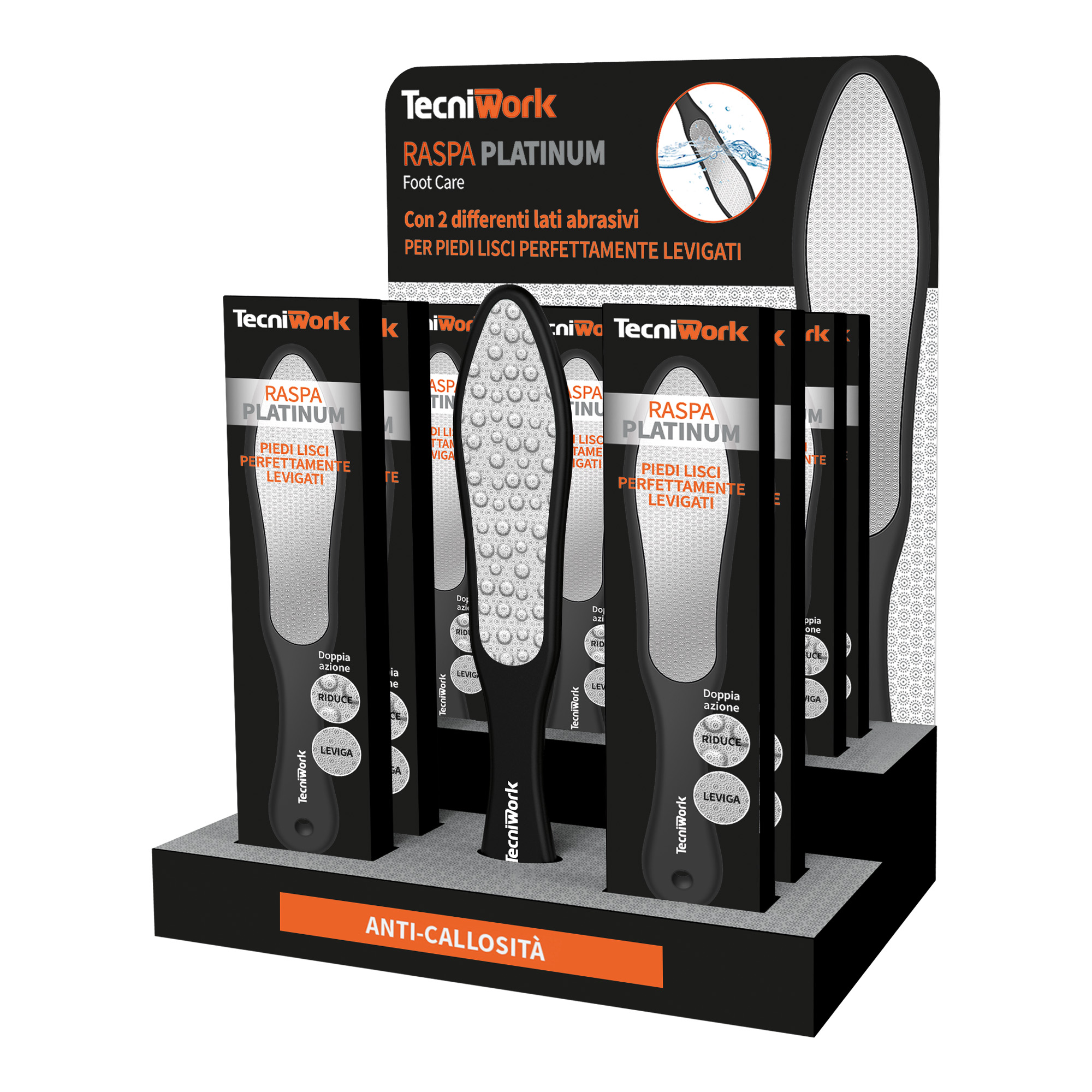 επαγγελματική ράσπα ποδιών platinum soft feeling