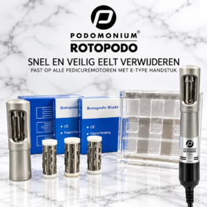 Podomonium Rotopodo επαγγελματικό σύστημα αφαίρεσης κάλων για ποδολογία