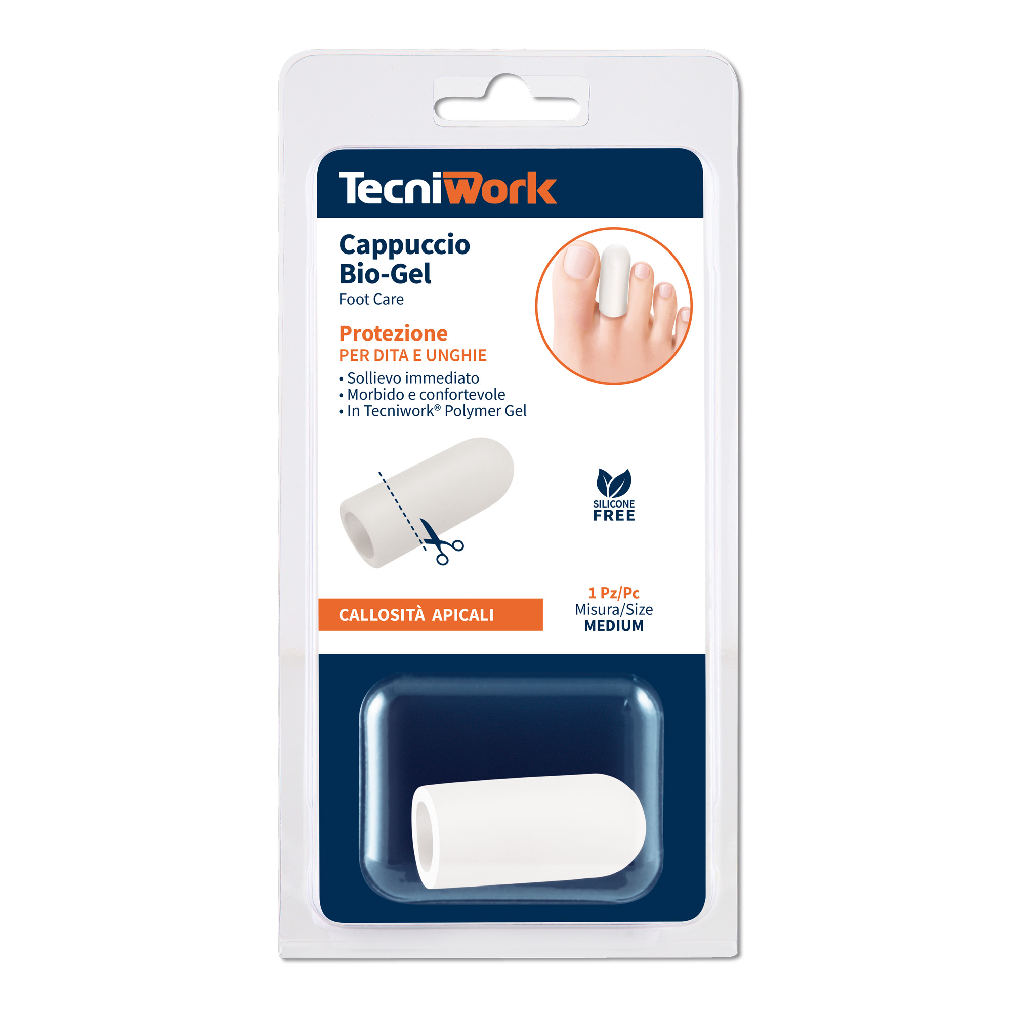 toe protection gel cap medium tecniwork bio gel προστατευτικο δακτυλου