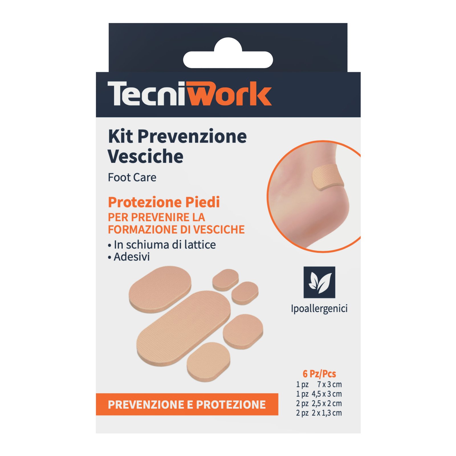 Επιθέματα πρόληψης φουσκαλών ποδιών Tecniwork 6 τεμάχια
