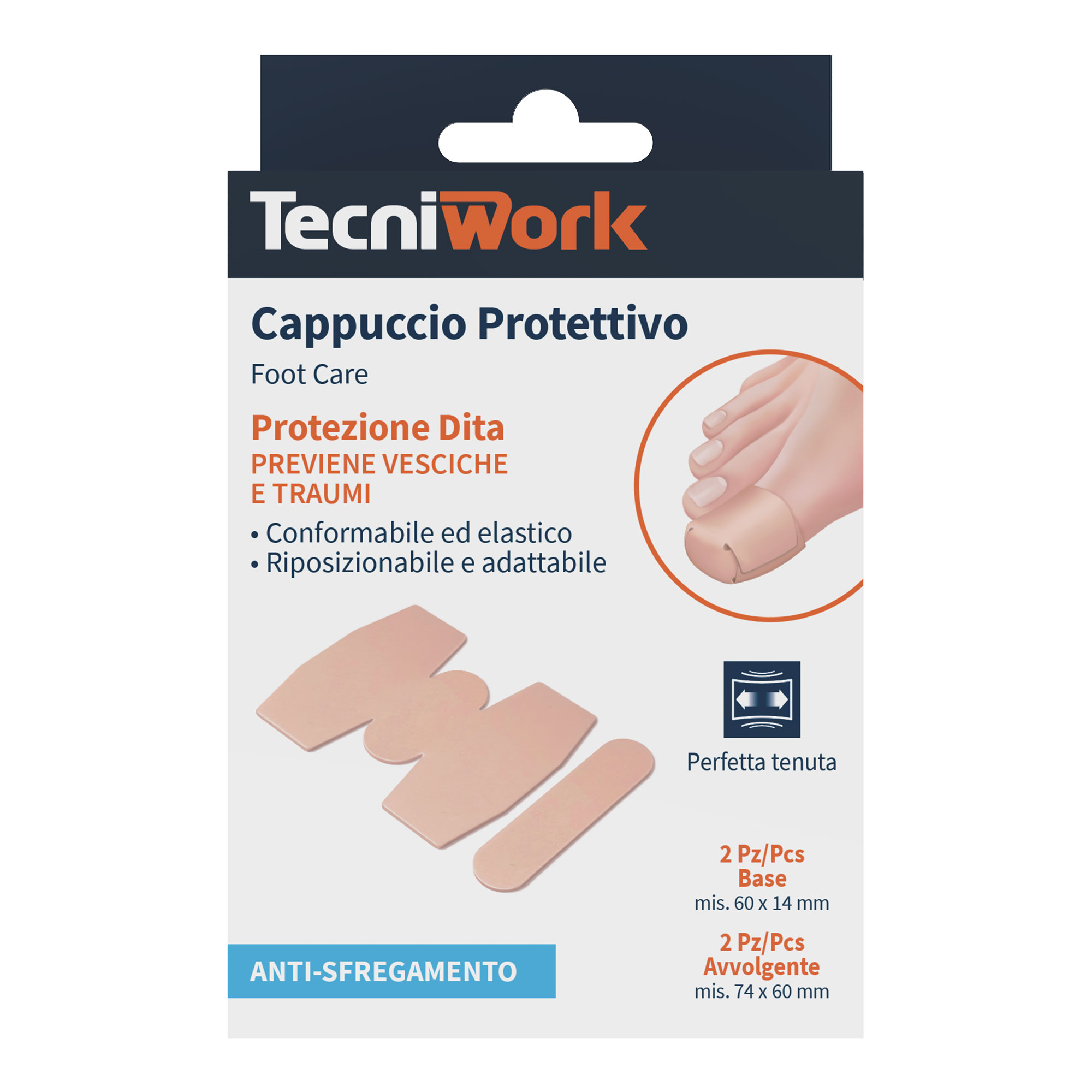 Προστατευτικά δακτύλων Tecniwork για φουσκάλες και εκδορές 4 τεμάχια