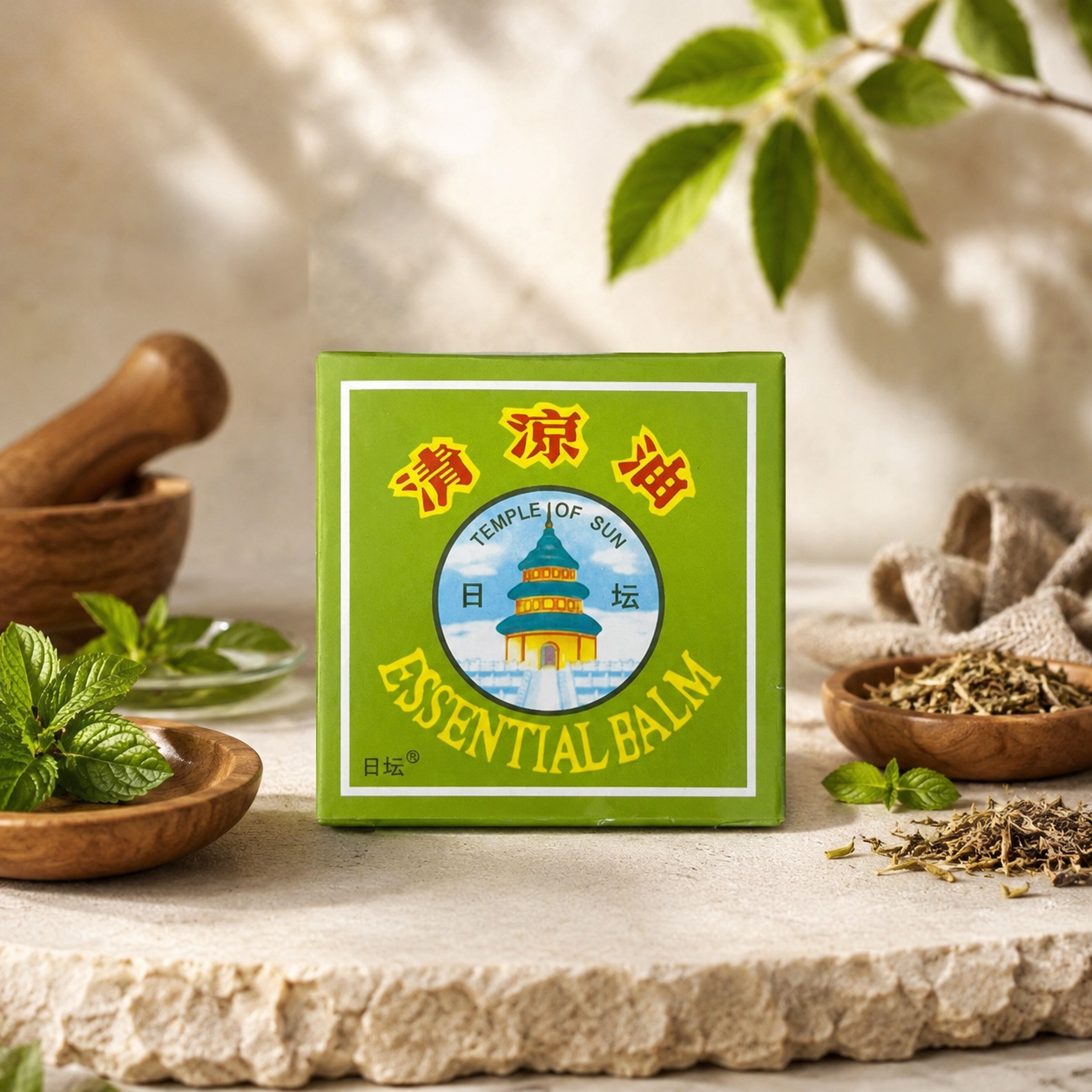 Essential Balm Temple of Sun Παραδοσιακό Βάλσαμο Βοτάνων 19gr - Image 2