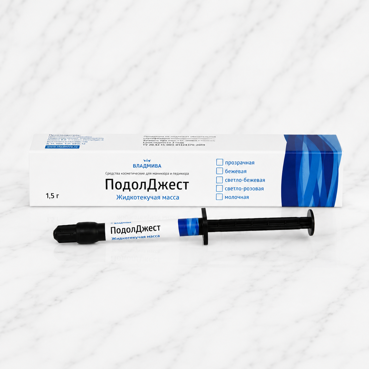Ρευστή Μάζα PODOLJEST 1.5gr φωτοπολυμεριζόμενη για νύχια