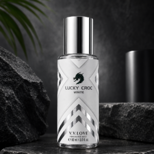 Ανδρικό body mist Lucky Croc White 90ml με λευκή premium συσκευασία