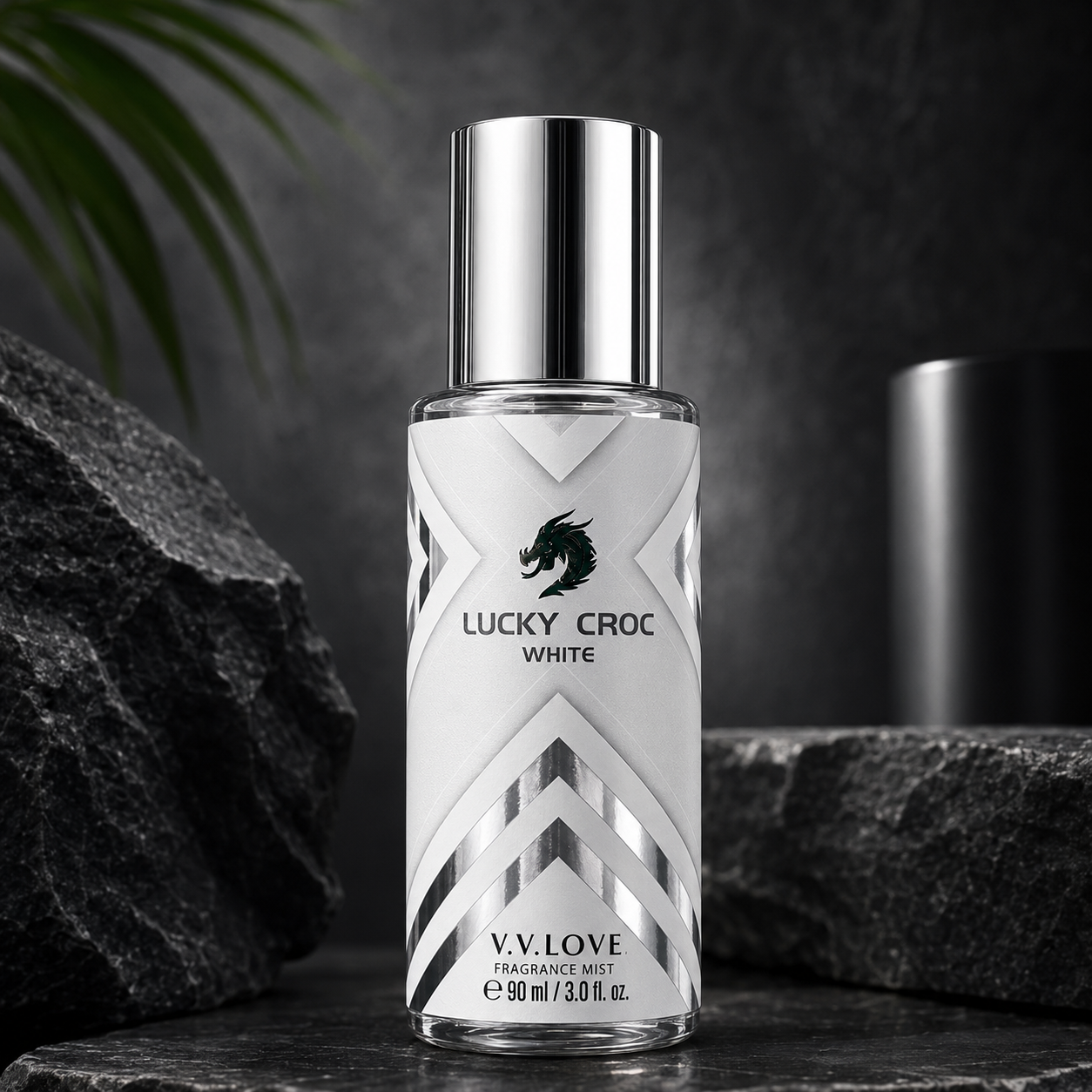 Ανδρικό body mist Lucky Croc White 90ml με λευκή premium συσκευασία