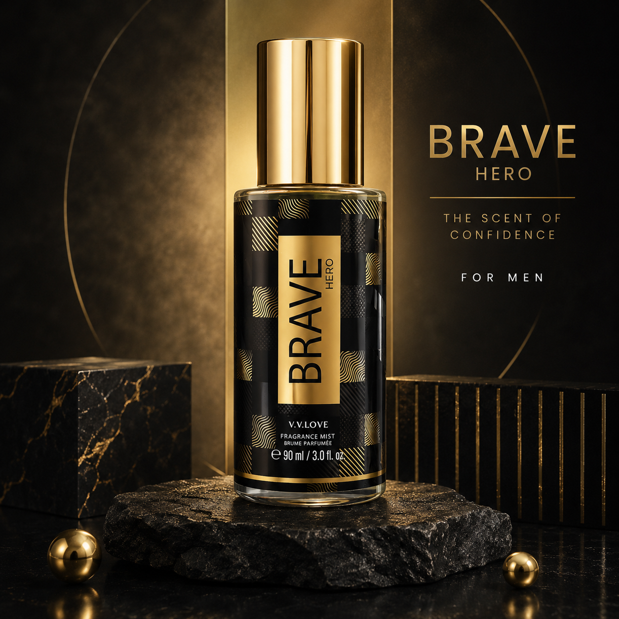 Ανδρικό άρωμα Brave Hero V.V.LOVE fragrance mist 90ml