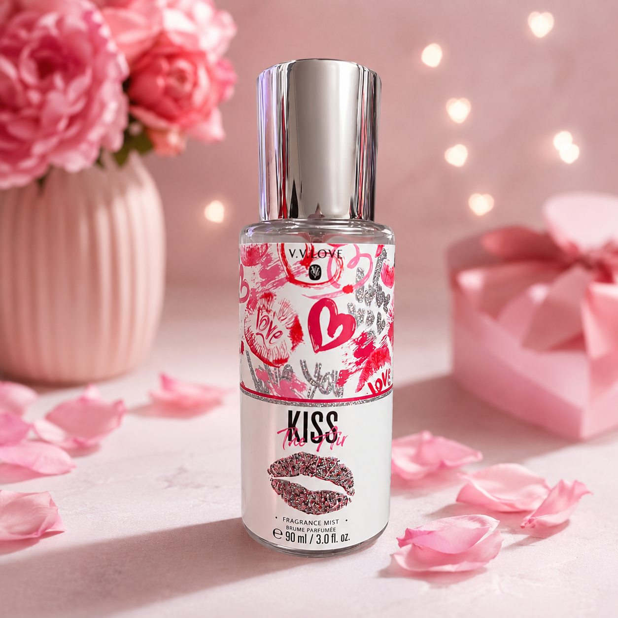 Γυναικείο άρωμα Kiss The Girl Fragrance Mist 90ml με ρομαντικό design