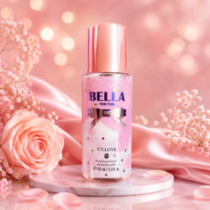 Γυναικείο body mist Bella Pour Femme V.V.LOVE 90ml σε ροζ συσκευασία