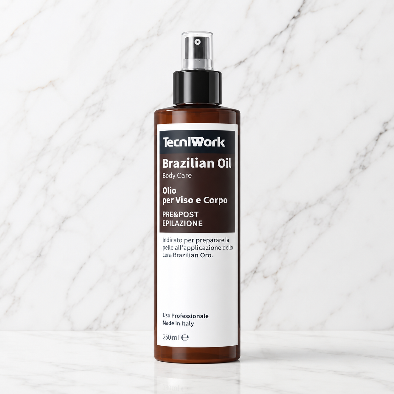 Λάδι πριν και μετά την αποτρίχωση Tecniwork 250ml για ενυδάτωση, προστασία και αφαίρεση υπολειμμάτων κεριού.