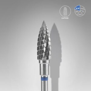 Φρέζα Καρβιδίου Φλόγα Μπλε 5mm EXPERT για manicure, pedicure και ποδολογία