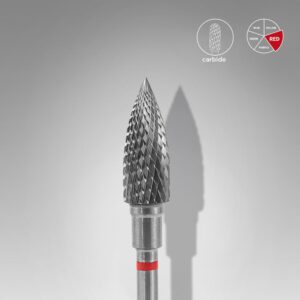 Καρβιδίου Φρέζα Φλόγα Κόκκινη EXPERT 5.0/13.5 mm STALEKS PRO