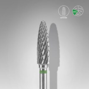 Φρέζα Καρβιδίου Καλαμπόκι Πράσινη 4mm EXPERT για manicure, pedicure και ποδολογία