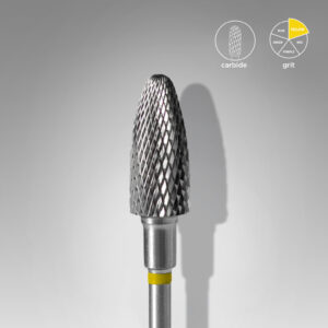 Φρέζα Καρβιδίου Καλαμπόκι Κίτρινη 6mm EXPERT για manicure, pedicure και ποδολογία