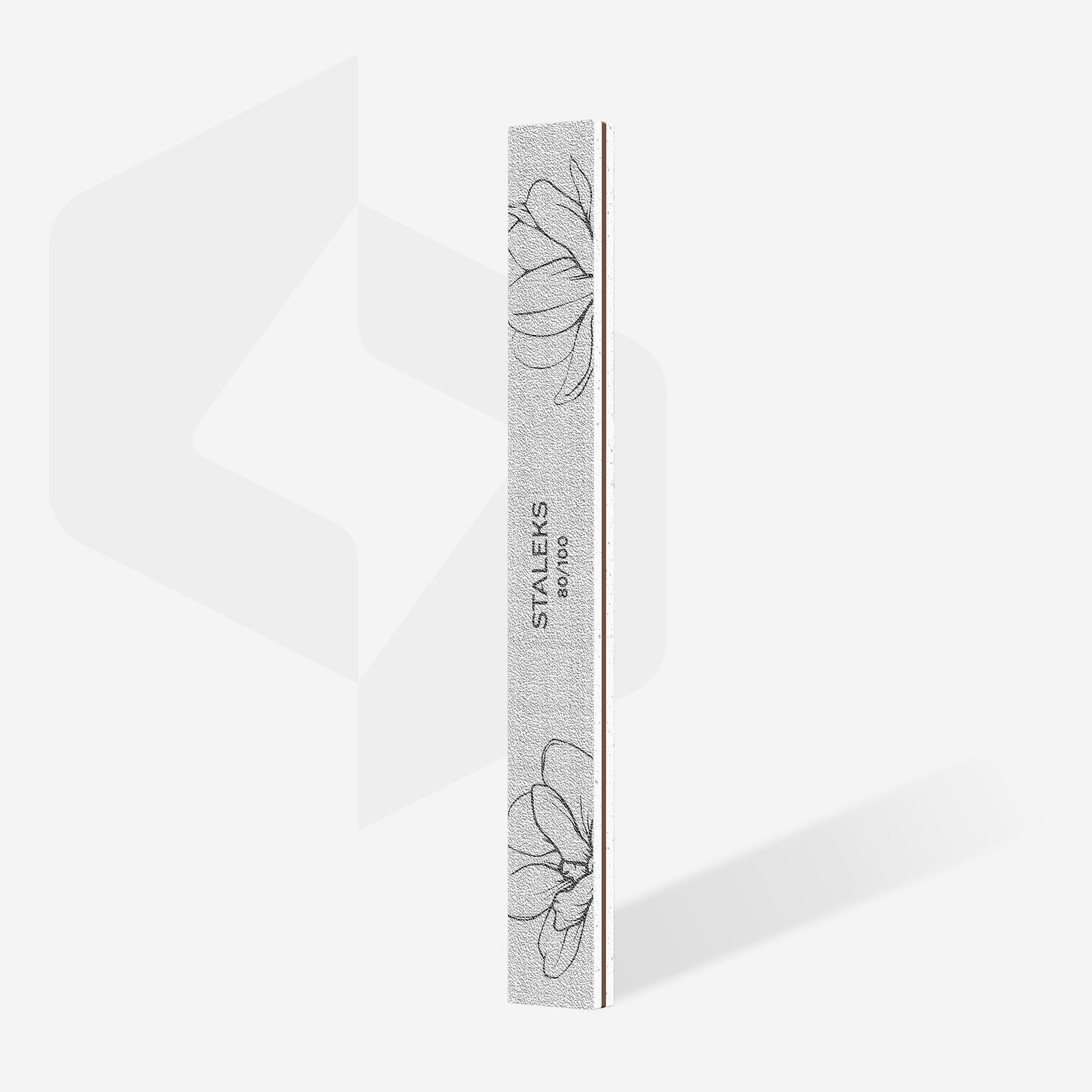 80/100 Grit Λίμα Νυχιών STALEKS EXPERT 20 Straight Mineral – 25 τεμ. - Image 2