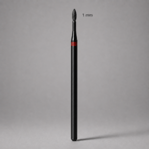 Φρέζα διαμαντιού 1 mm Fine Mini Flame με κόκκινη ένδειξη, γερμανικής κατασκευής