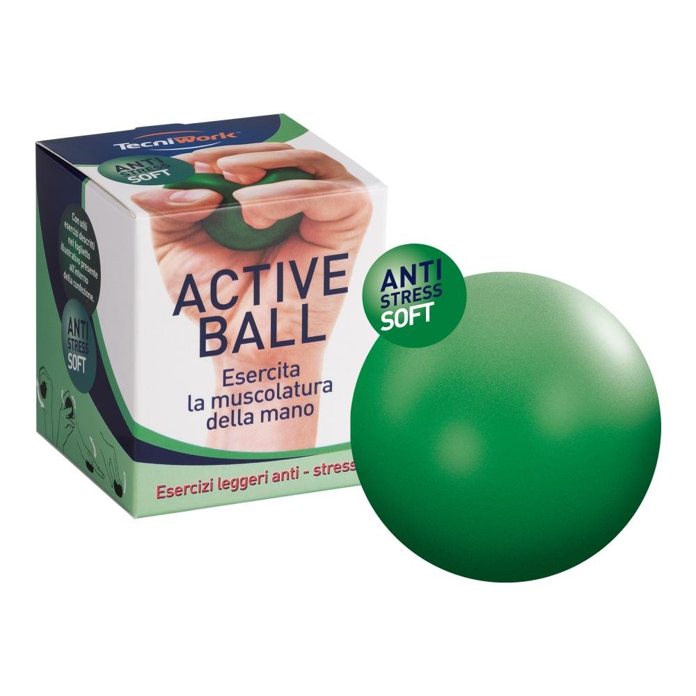 Active Ball Soft πράσινη μπάλα ενδυνάμωσης χεριών χαμηλής αντίστασης anti-stress