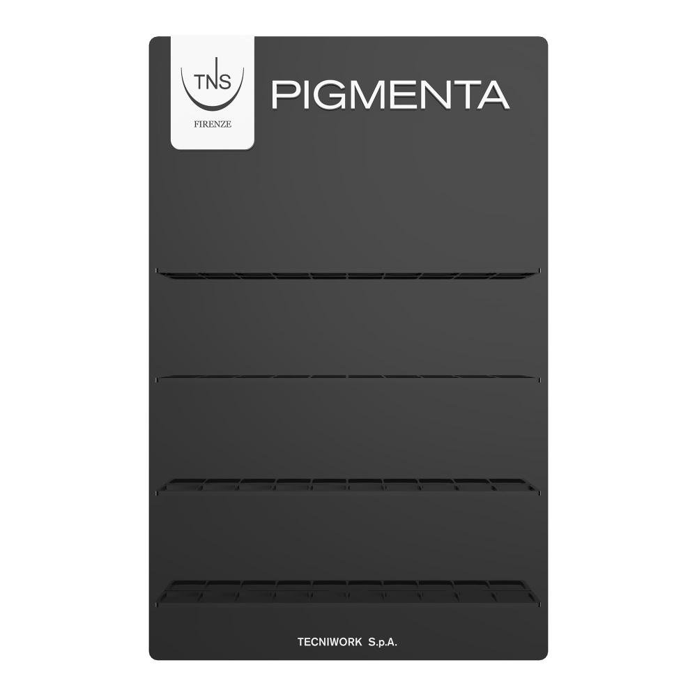 Μαύρο plexiglass σταντ Pigmenta TNS τεσσάρων ραφιών για 40 χρώματα