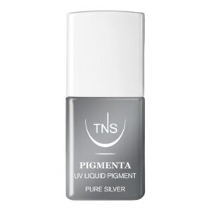 Pure Silver Pigmenta μεταλλική ασημί UV χρωστική νυχιών 10 ml TNS
