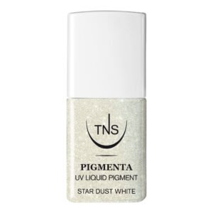 Pigmenta Star Dust White Glitter 10ml TNS UV Liquid Pigment λευκό glitter επαγγελματικό βερνίκι νυχιών
