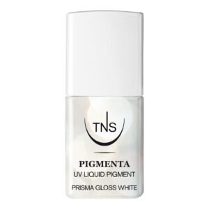 UV Liquid Pigment Prisma Gloss Λευκό Ιριδίζον 10ml Pigmenta TNS επαγγελματικό UV υγρό χρώμα νυχιών