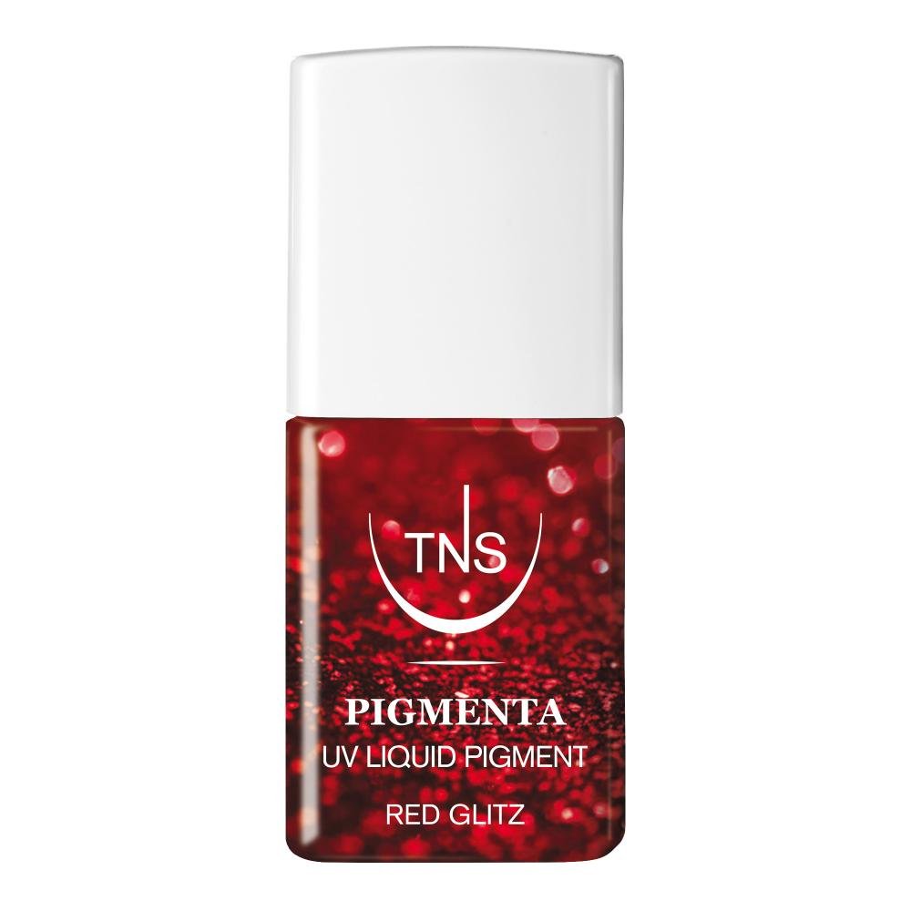 Pigmenta Red Glitz κόκκινη UV χρωστική με glitter 10 ml TNS