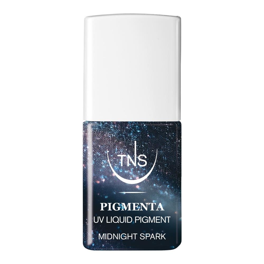 Midnight Spark Pigmenta μαύρη UV χρωστική με glitter 10 ml TNS