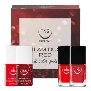 Glam Duo Red TNS σετ με Pigmenta UV και κόκκινα βερνίκια νυχιών