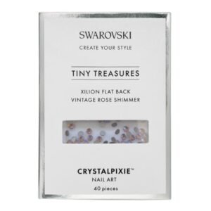 Swarovski Vintage Rose Shimmer Tiny Treasures Xilion mini Flat Back κρύσταλλα 40 τεμάχια