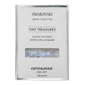 Swarovski White Opal Shimmer Tiny Treasures Xilion mini Flat Back κρύσταλλα 40 τεμάχια