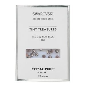 Swarovski Rimmed Silk Tiny Treasures στρογγυλά Flat Back κρύσταλλα 20 τεμάχια για Nail Art