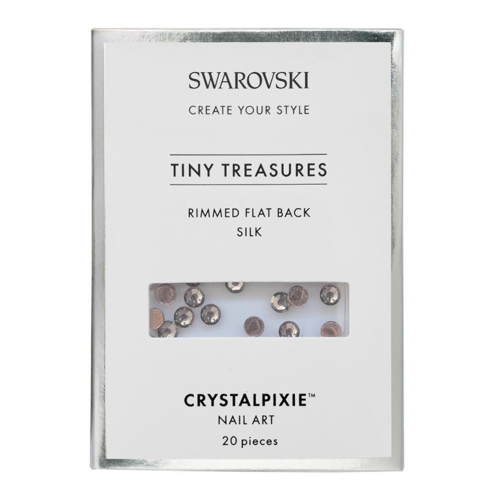 Swarovski Rimmed Silk Tiny Treasures στρογγυλά Flat Back κρύσταλλα 20 τεμάχια για Nail Art