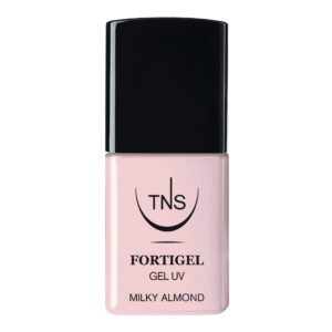 Fortigel Milky Almond TNS 10ml επαγγελματικό UV Gel All-in-One για κάλυψη, ενίσχυση και επιμήκυνση νυχιών