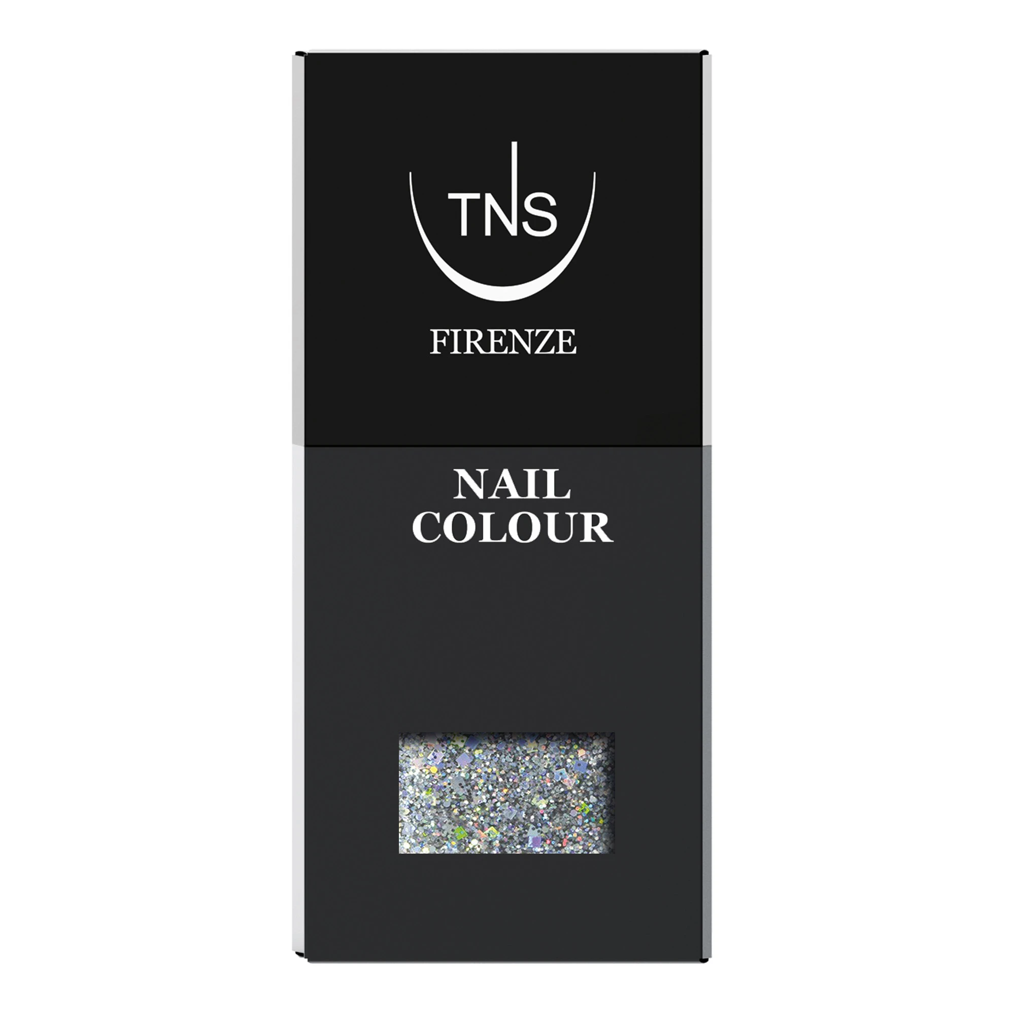 Βερνίκι Νυχιών TNS Glitter Platinum Πλατινέ Glitter 10 ml - Image 2