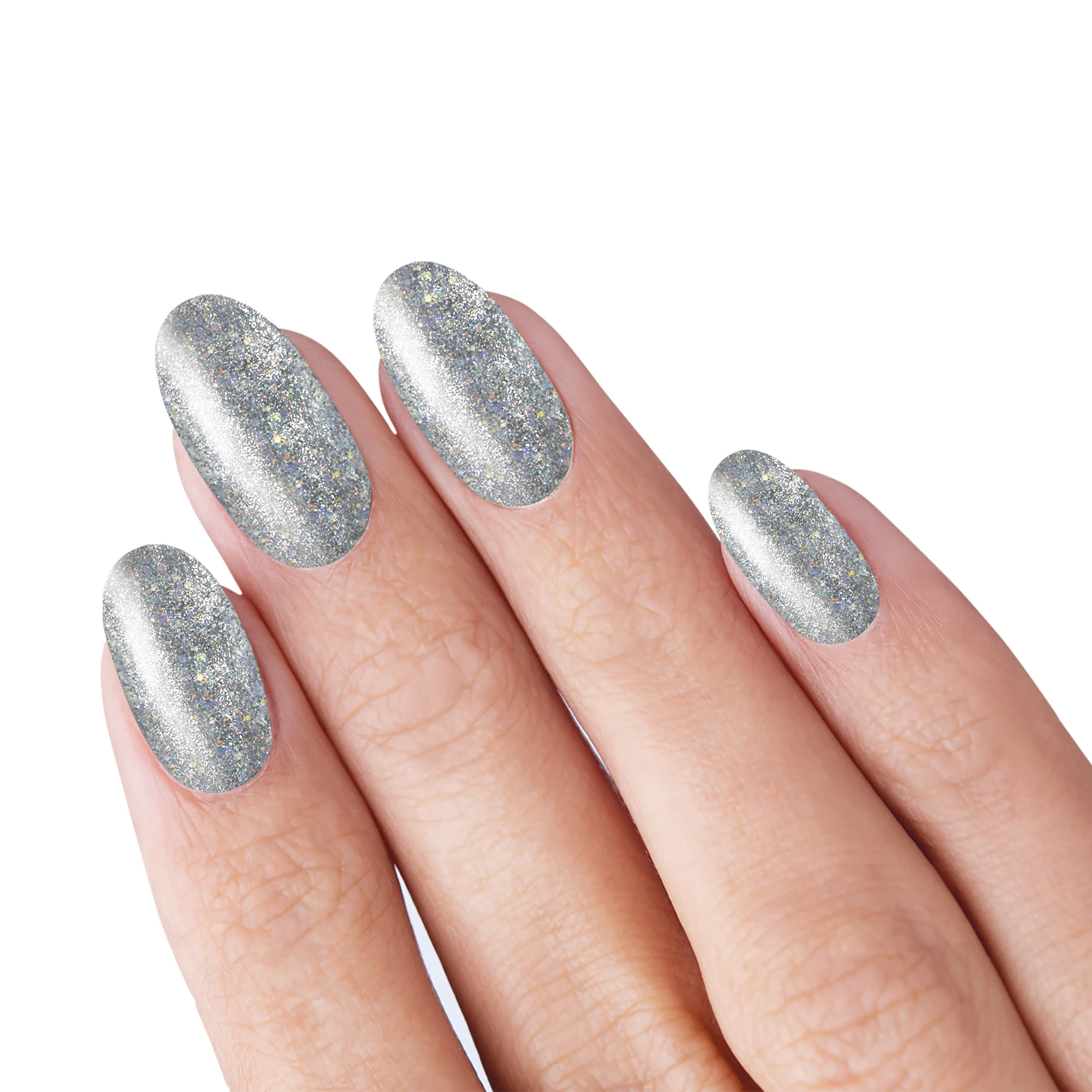 Βερνίκι Νυχιών TNS Glitter Platinum Πλατινέ Glitter 10 ml - Image 3