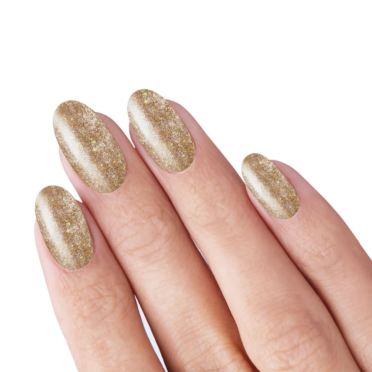 Βερνίκι Νυχιών TNS Glitter Gold Χρυσό Glitter 10 ml - Image 3