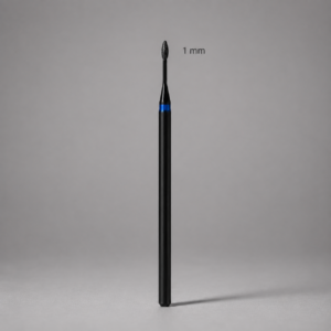 Φρέζα διαμαντιού 1 mm Mini Flame με μπλε ένδειξη μεσαίας κόκκωσης, γερμανικής κατασκευής