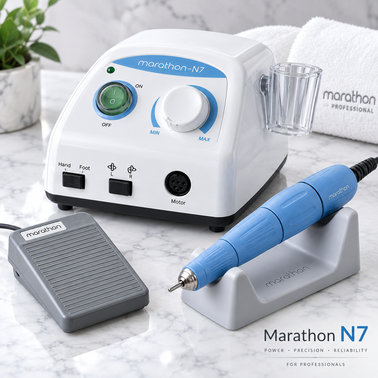 Επαγγελματικός μικροκινητήρας Marathon N7 45.000 rpm γαλάζιος