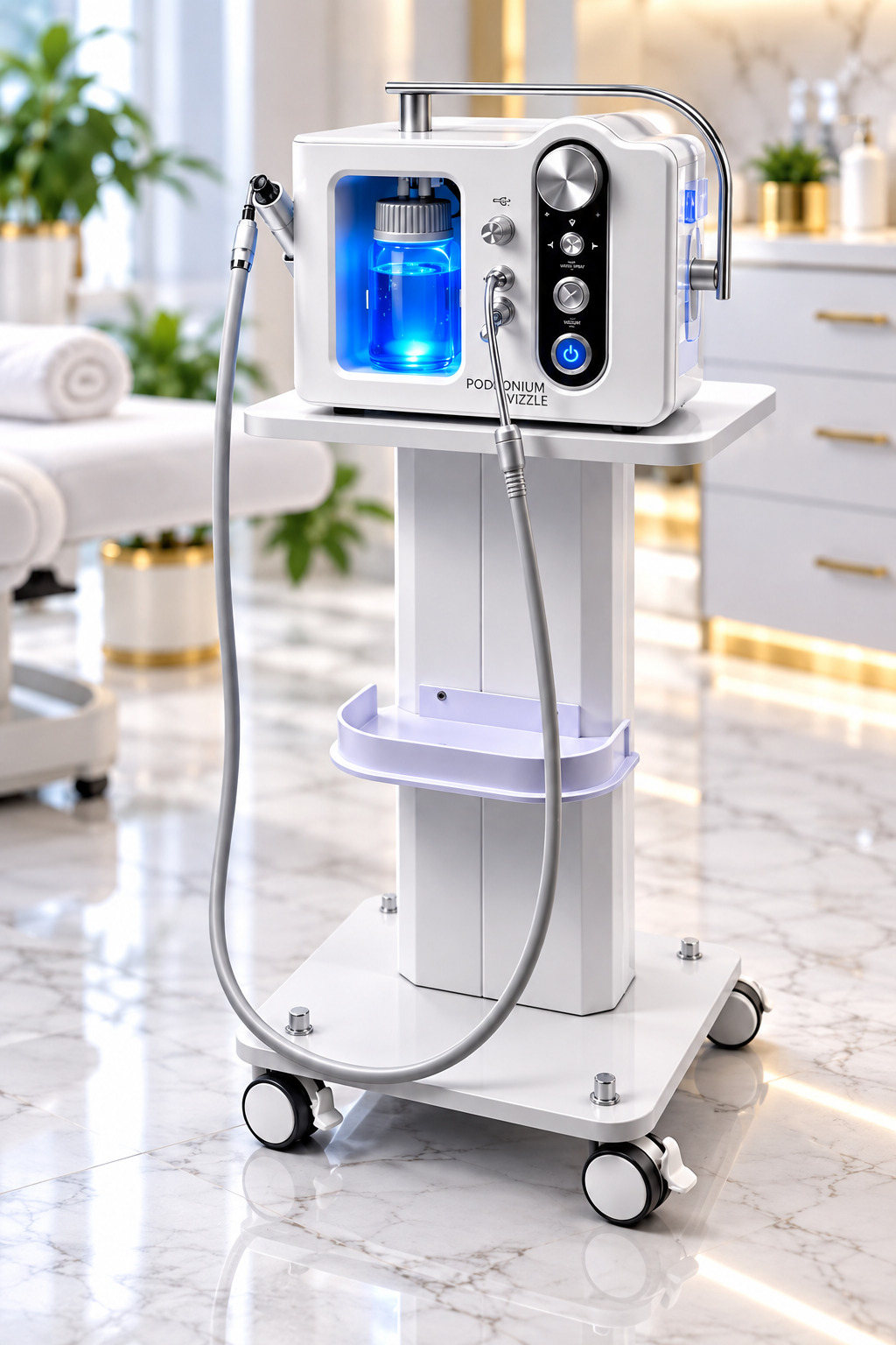 Τρόλεϊ Lizzy P Clinic για επαγγελματικό εξοπλισμό ποδολογίας και αισθητικής