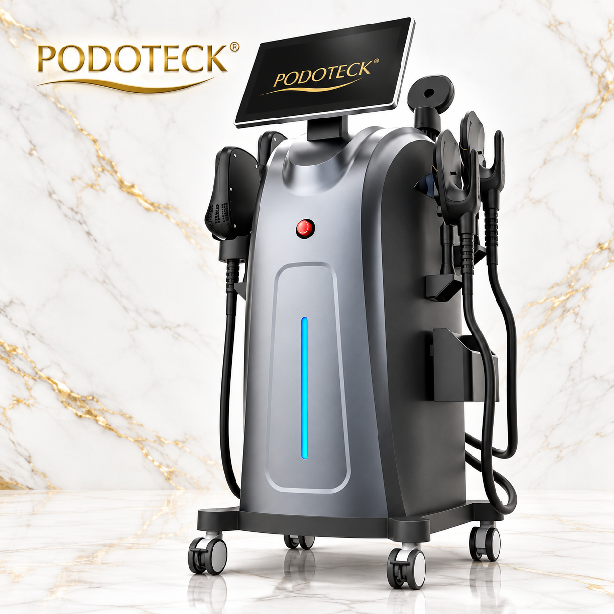 Επαγγελματικό μηχάνημα EMS Body Sculpting Podoteck για μυϊκή ενδυνάμωση, τόνωση και σμίλευση σώματος